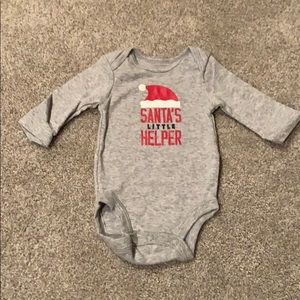 Santa’s Little Helper Onesie and Santa Pant NB